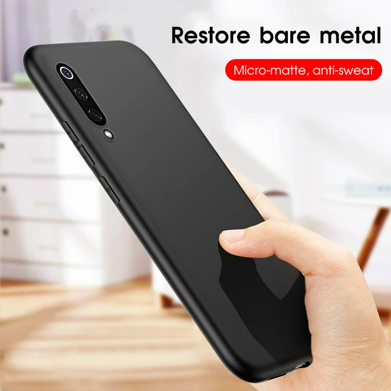 Защитные черные Мягкие силиконовые ТПУ чехлы для Xiaomi Mi8 Lite 8SE 5X A1 6X A2 Play Redmi Note 4 6 5 Pro