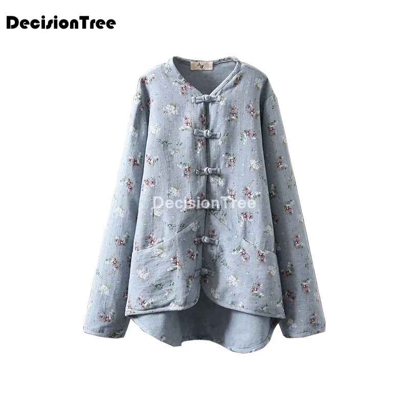 Традиционное китайское кимоно для женщин кардиган блузка рубашка с цветами
