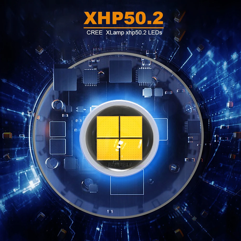 Высокая мощность светодиодный вспышка светильник XHP50.2 XHP50 фонарь 18650 26650 с