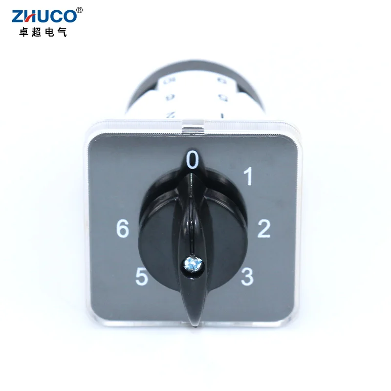 ZHUCO-Interruptor de leva giratorio Universal para soldador eléctrico/equipo ultrasónico, Selector de cambio de 3 fases, SZL9-20/0-6.3, 20A