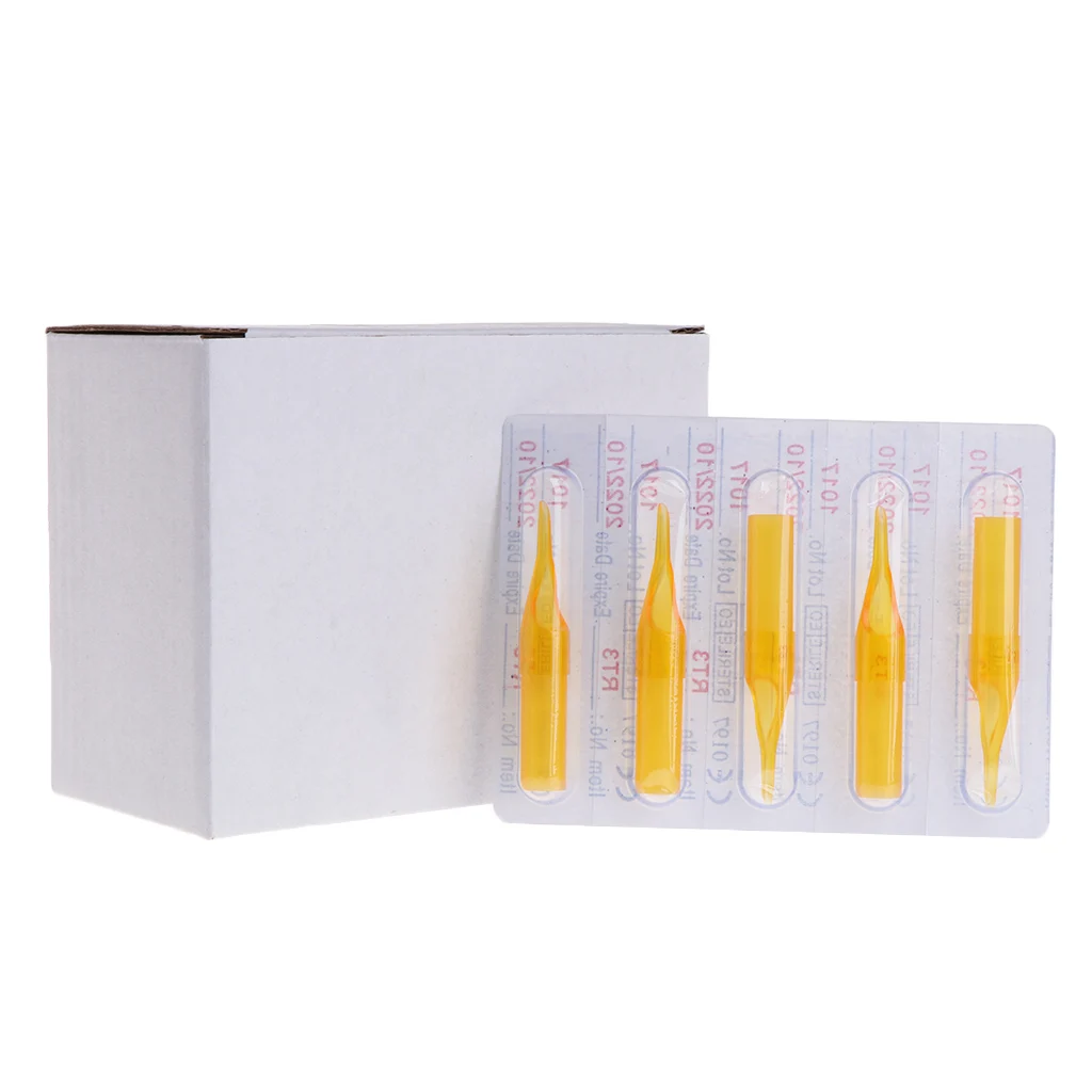 50 шт пластиковые одноразовые насадки для тату круглые плоские алмазные накладки