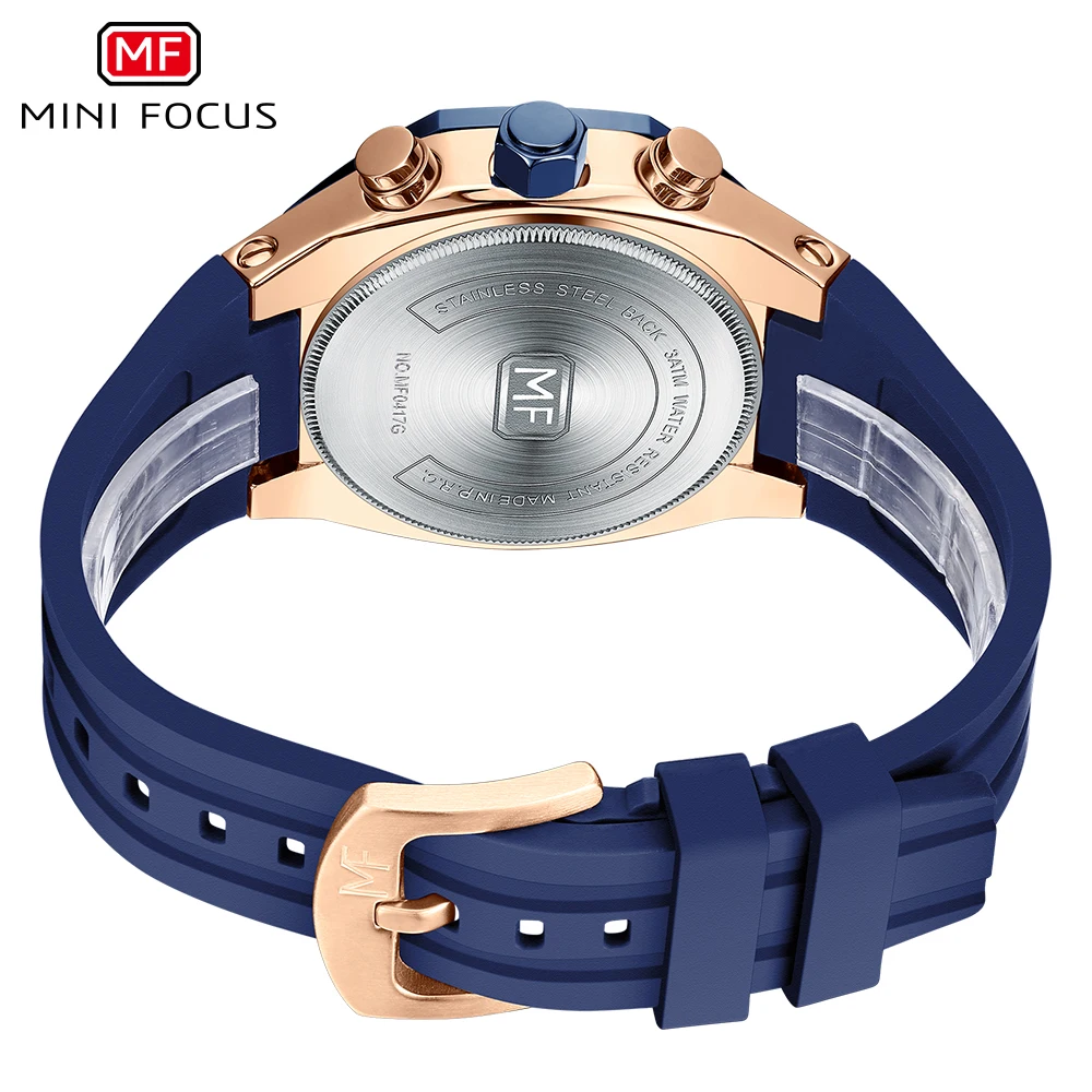 Мужские деловые часы MINI FOCUS мужские кварцевые наручные цифровые водонепрон -