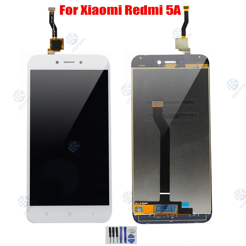 Сенсорный ЖК-экран для XIAOMI Redmi 5A дигитайзер с рамкой запасные части в сборе белый