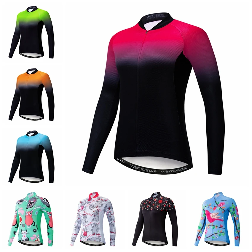 

Женская велосипедная кофта Weimostar, кофта с длинным рукавом для езды на велосипеде, осень-весна, 2020