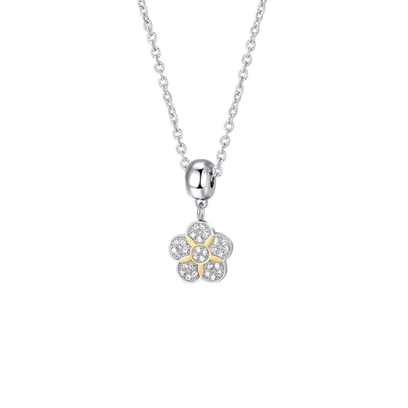 

Brosway Fashion Pendant Necklace TJ Mini Series Romantic Cherry Blossom Necklace Pendant Female Clavicle Chain for Girlfriend