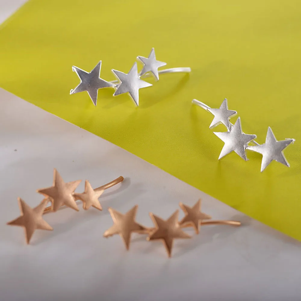 2019 новейший дизайн модные серьги женские простые модели Пять звезд для Для