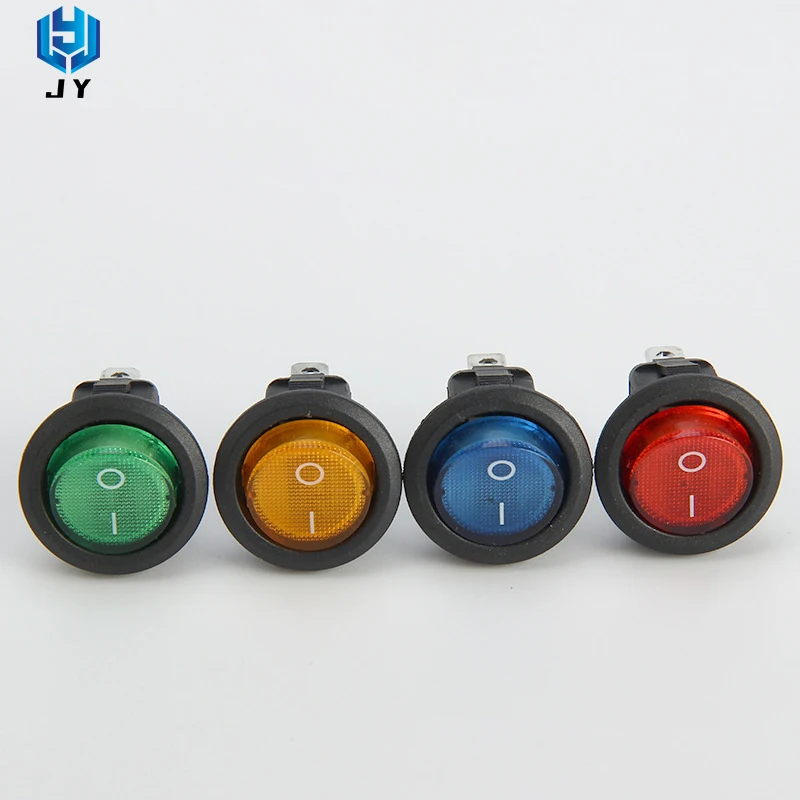 1 шт. Круглая Плоская лодка кулисный переключатель 2-контактный 2-скоростной KCD1-105