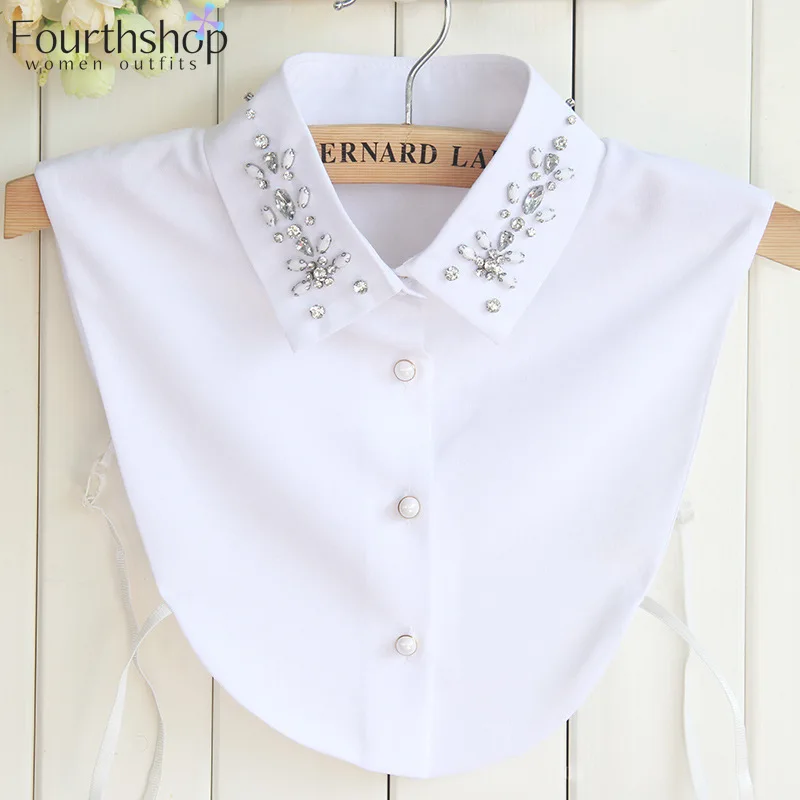 Модные съемные воротники для рубашки или свитера Поддельный Воротник Женский