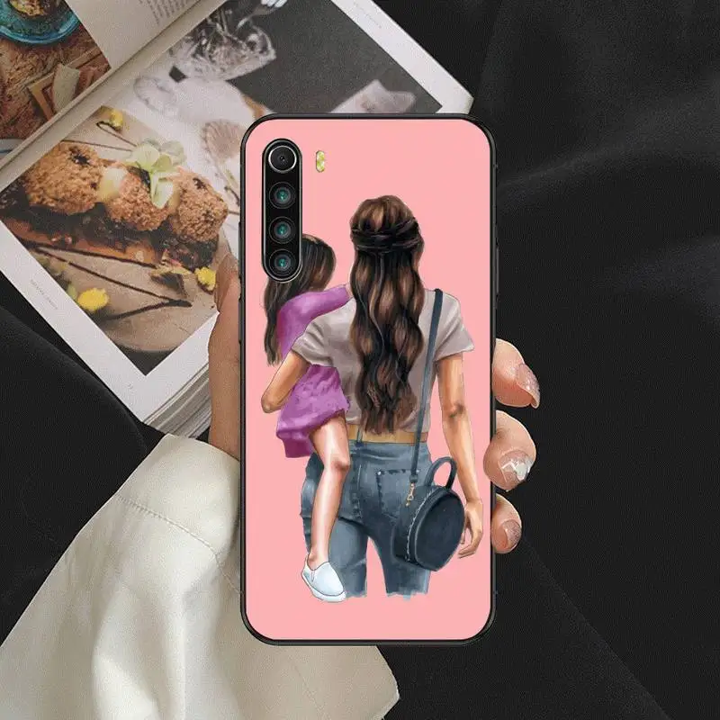 

Super Mama Baby Mom GIRL Phone Case For Samsung S note S10E 6 7 8 9 10 20 plus edge lite Cover Fundas Coque