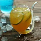 1 шт. креативная трезвая чашка для вина, чашка для водки Mojito, термостойкая стеклянная чашка для молока, чайный набор, винная чашка, аксессуары для дома и бара с соломинкой