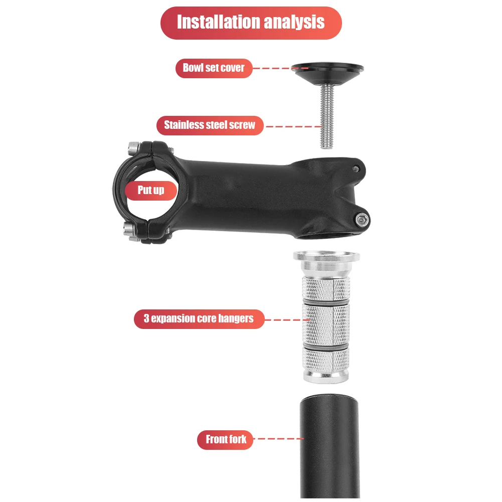 Велосипед Насадка расширитель для гарнитуры стволовых Верхняя Кепки сплав