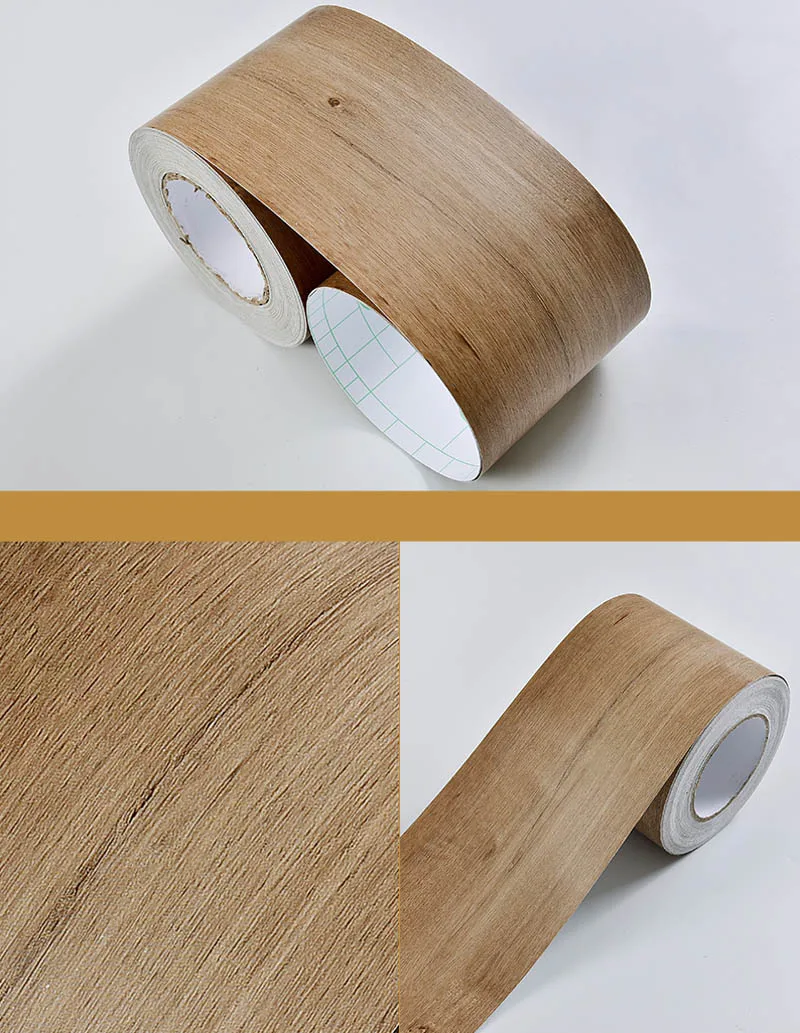 Wood NW DIY самоклеящаяся напольная контактная бумага деревянный стиль окантовочная линия наклейка Водонепроницаемая виниловая линия талии настенная бумага домашний декор - Цвет: Wood NW