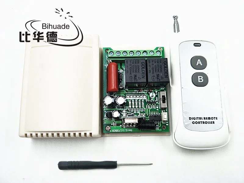 2 канальный беспроводной пульт дистанционного управления реле 220 В 315 МГц