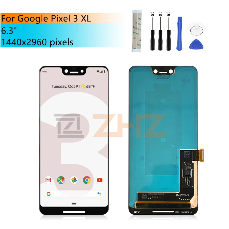 

Для ЖК-дисплея Google Pixel 3XL, внешний дисплей для Google Pixel 3 XL, запасные части для ЖК-экрана