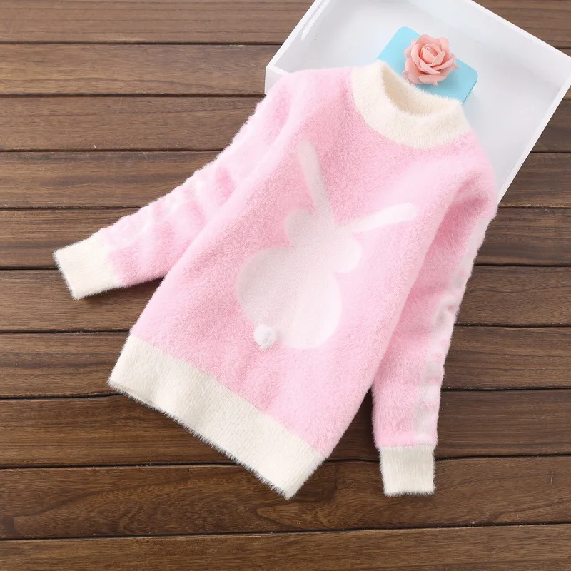 Высококачественная одежда для маленьких девочек утепленные пуловеры зимние