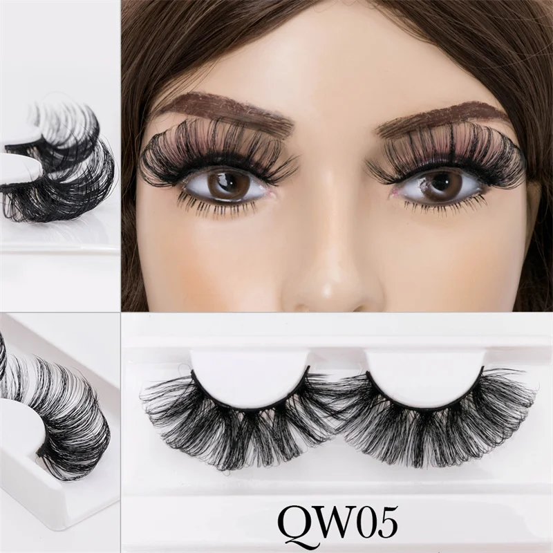 

QW DD Mink Lashes 3D Mink Eyelashes 100% Cruelty free Lashes Handmade Reusable Natural Eyelashes Popular False Lashes Makeup