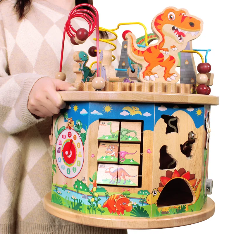 Девятислойный динозавр многофункциональная бусина Коробка С Сокровищами