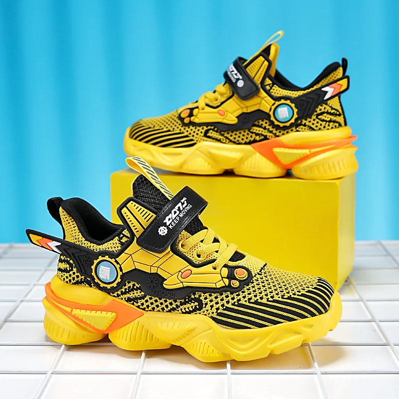 Кроссовки детские для мальчиков из дышащей сетки Размер 29-39 # От 7 до 12 лет |