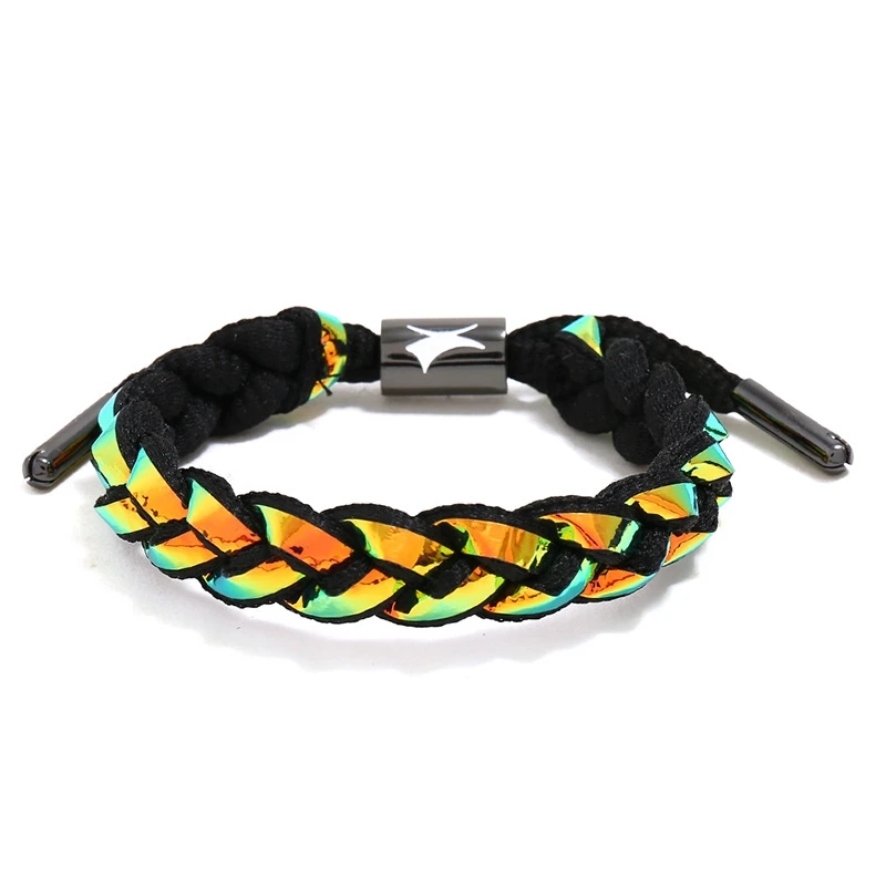 2019 New Starry Little Lion Bracelet Student Couple Woven Jewelry Laser Magic Color Lace Bracelets for Men Women Fashion | Украшения и