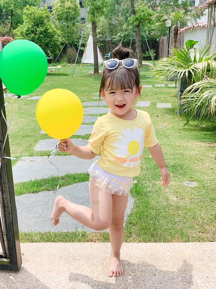 

Rhyme Lady 2020 Summer Hot Sale Toddler Kids Swimwear Baby Girls Bikini Swimwear One-Piece Swimsuit Choses Swimming Swimpool