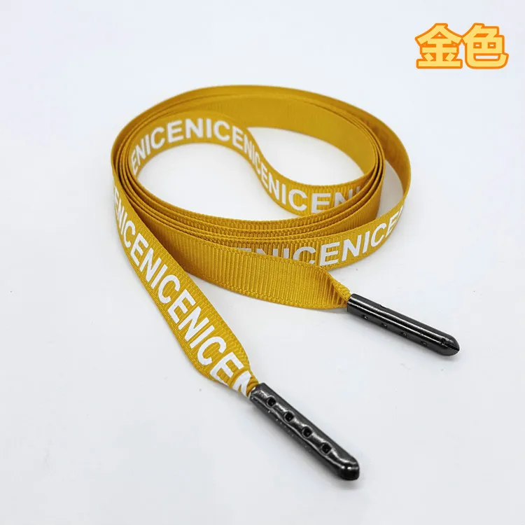 10mM 1meter Printed letters &quotNICE&quotGrosgrain Decoration Ribbon Shoelaces Sneaker Sport Shoes Lace Camping DIY ribbons | Дом и сад