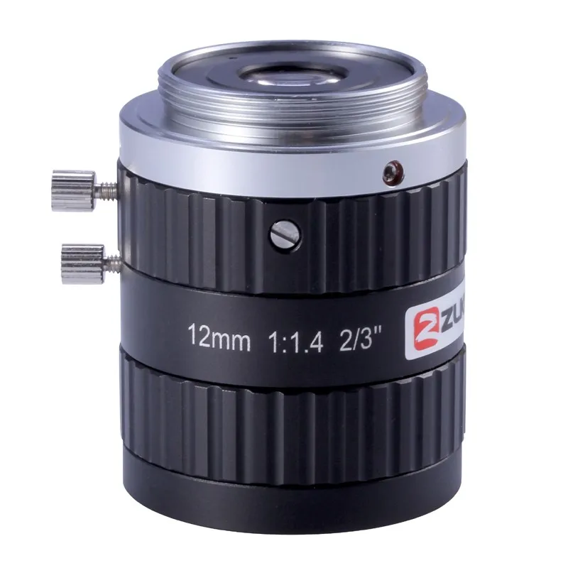 5MP объектив fa C Mount 12 мм 2/" машинное видение объективы с фиксированным фокусным расстоянием промышленная камера ручной Радужный объектив