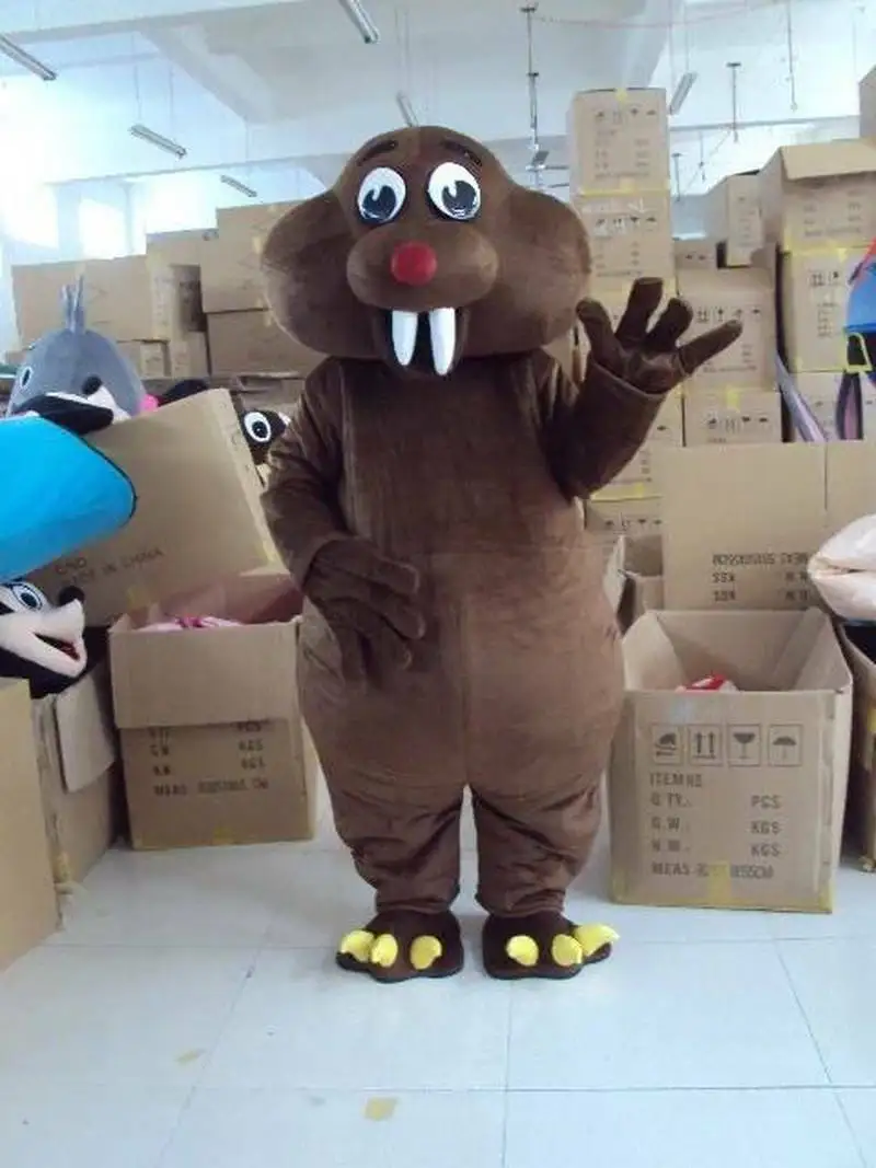 

Groundhog Mascot Costume Suit Cosplay Party Dress Outfit Christmas Easter Adults Apparel Cartoon Character Birthday Clothes Gift