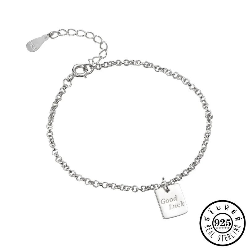 Прямоугольная бусина буква из стерлингового серебра 925 пробы позолоченная