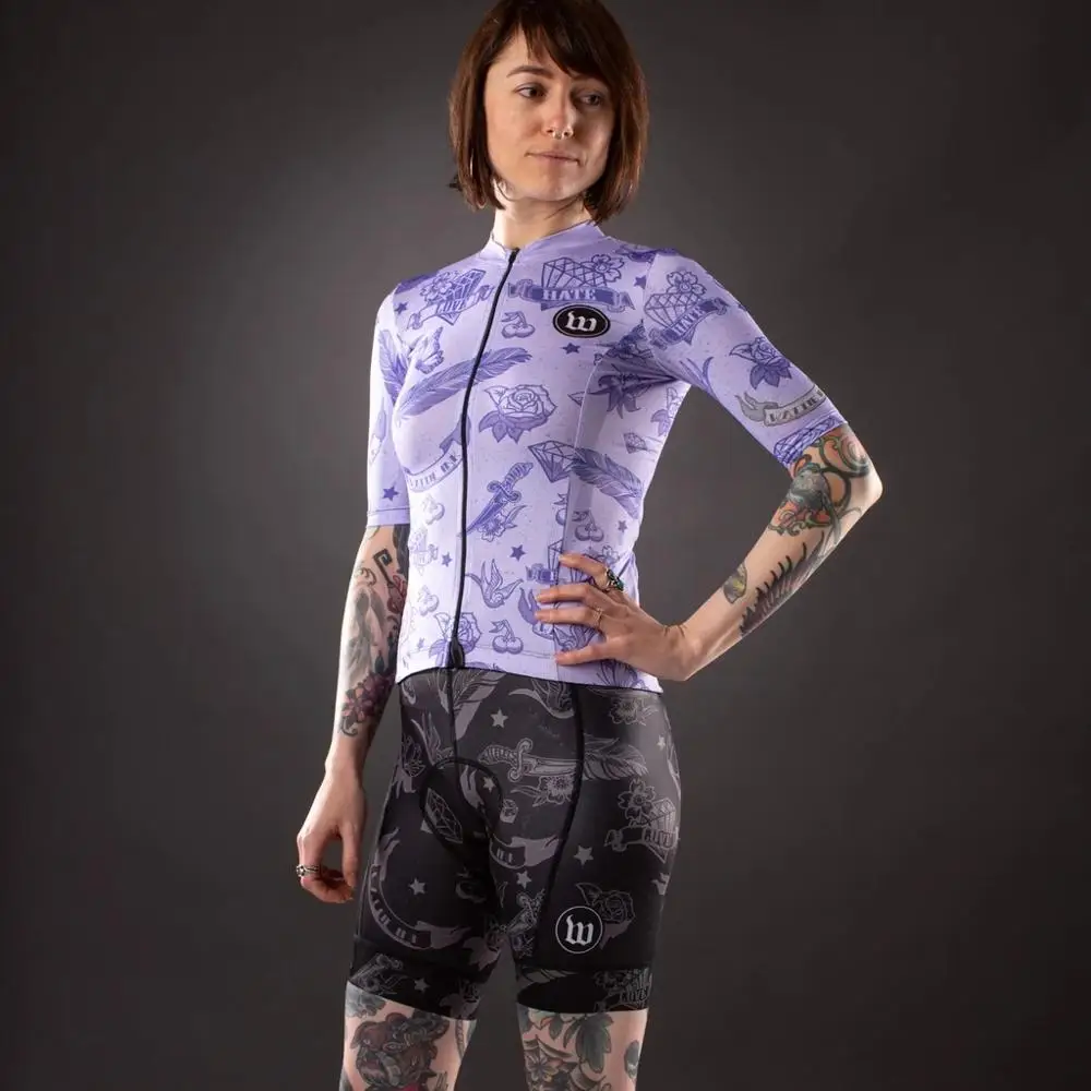 Cycling Suit Women Clothes Summer Short Sleeve Bicycle Jersey Shirts Maillot Blusas Mujer De Moda Roupa Ciclismo Feminina Bib