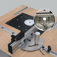 aluminum alloy miter gauges with tenon limit stoper profile fence woodworking diy table saw router miter flip engraving machines