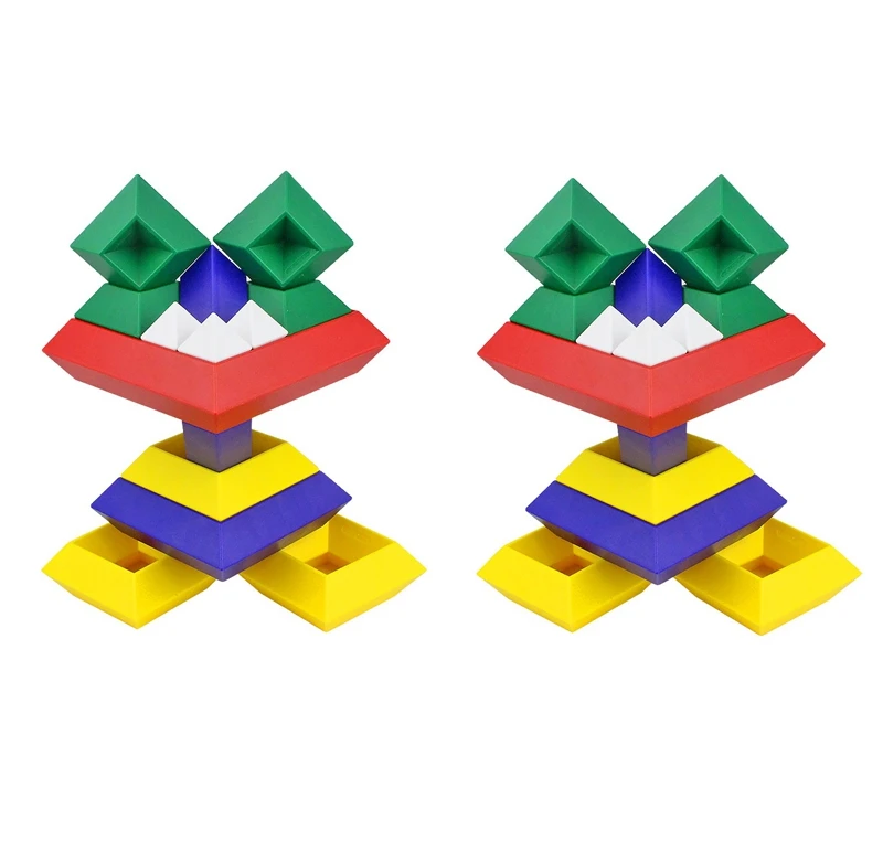 

Building Blocks Learning Activities Educational Games 30Pcs Brightly Colored Stacking Toys Gifts for Kids Age 2-5 Years