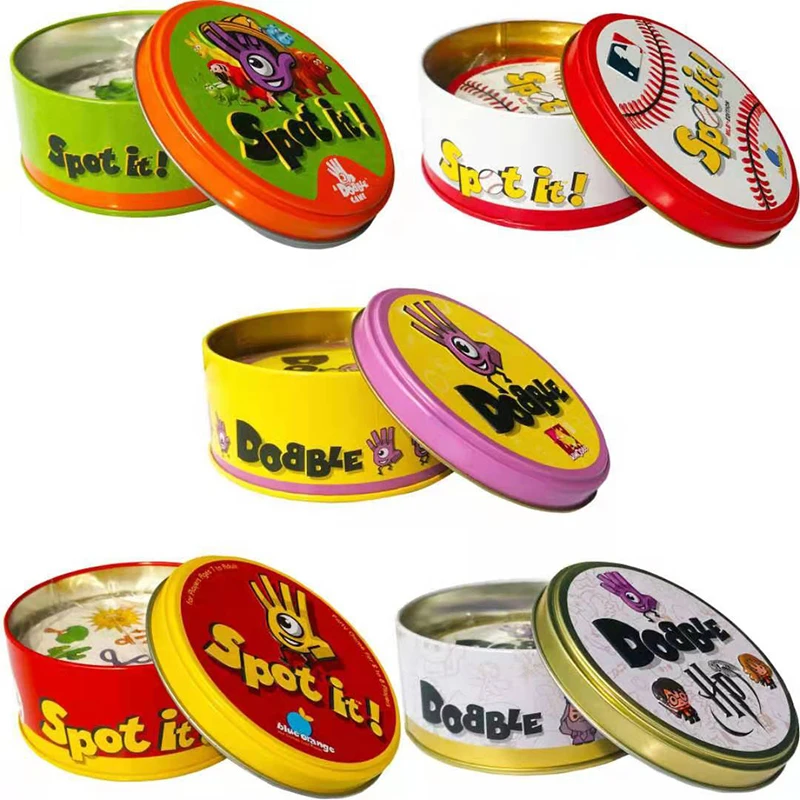 86 мм Доббль карты с животными ранние игры настольная игра на английском языке