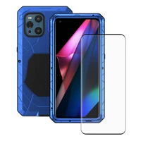 phone case for oppo find x3 pro shockproof heavy duty protection aluminum armor cover for oppo findx3 pro phone accessories
