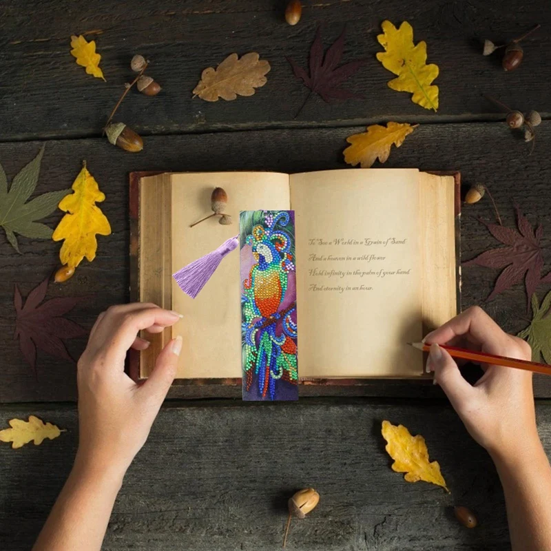 

Creative Animal Butterfly The Peacock Motifs Hand Diamond Spot Diamond Painting Diy Stick Diamond Crystal Diamond Bookmark