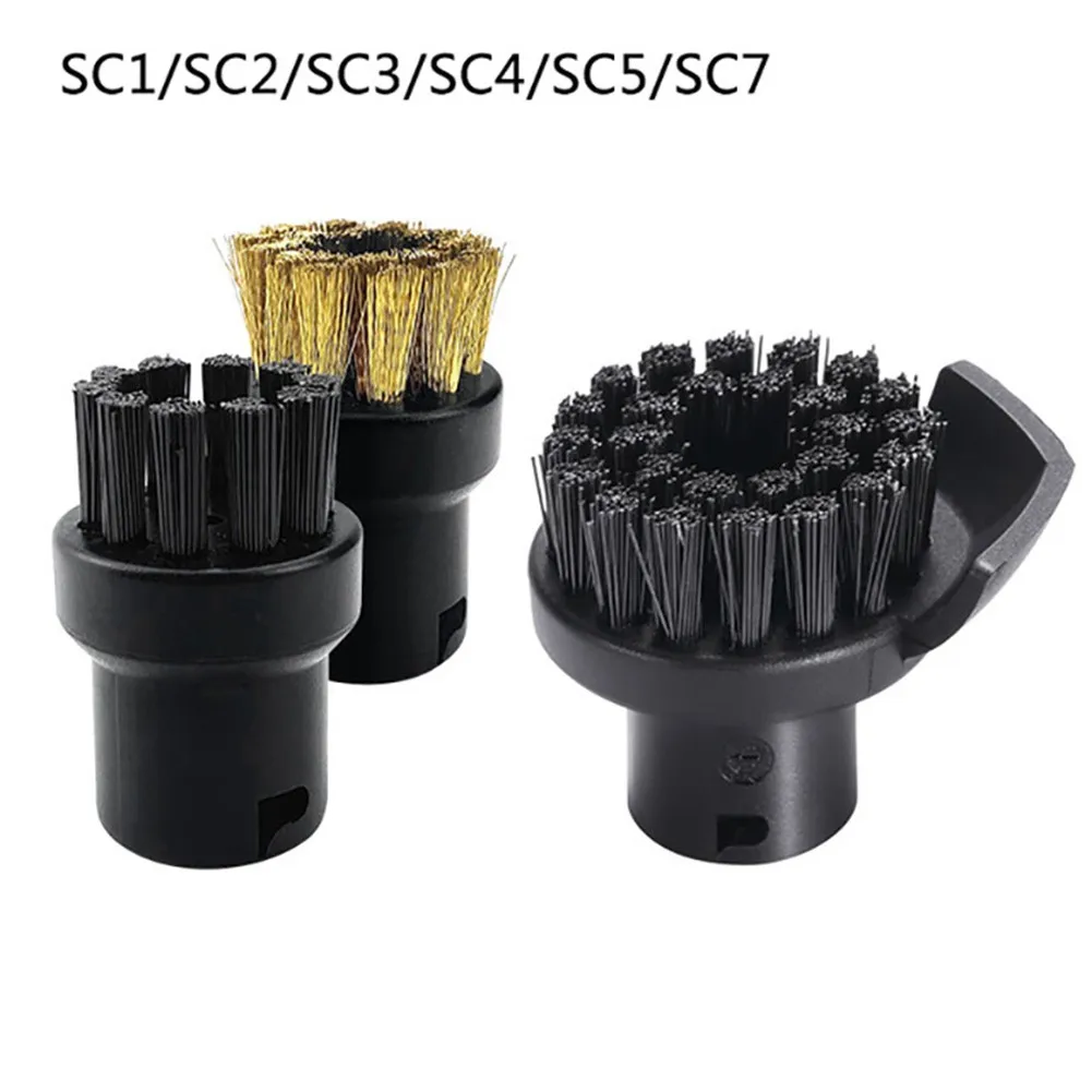 

Scraper Round Brush For Karcher Steam Cleaner Point Jet Nozzle Complete SC Serie Small Round Brush Scraper Black Round Brush