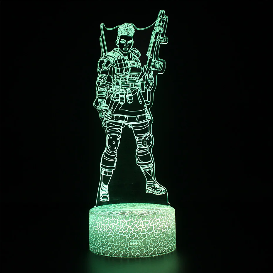 APEX Legends Nightlight 3d Table Lamp Battle Royale Sleep Illusion USB Touch Sensitive Light | Игрушки и хобби
