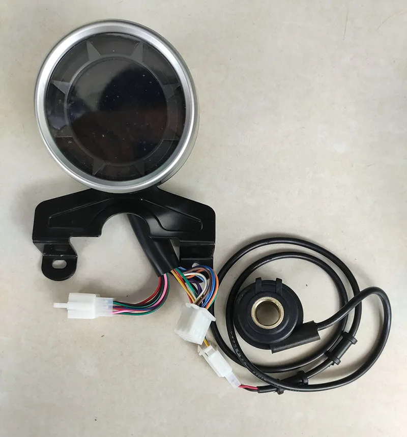 TKOSM 12V Универсальный Мотоцикл Тахометр измерительный инструмент со светодиодной