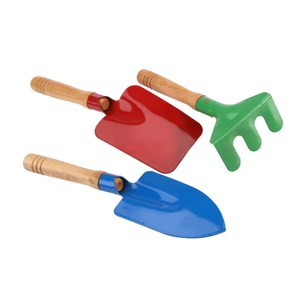 

6Pcs/2 Sets Shovel Spade Rake Kits Premium Children Planting Sand Sculpture Supplies Sand