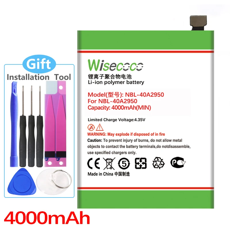 

WISECOCO NBL-40A2950 Battery For TP-link Neffos In Stock High Quality Phone