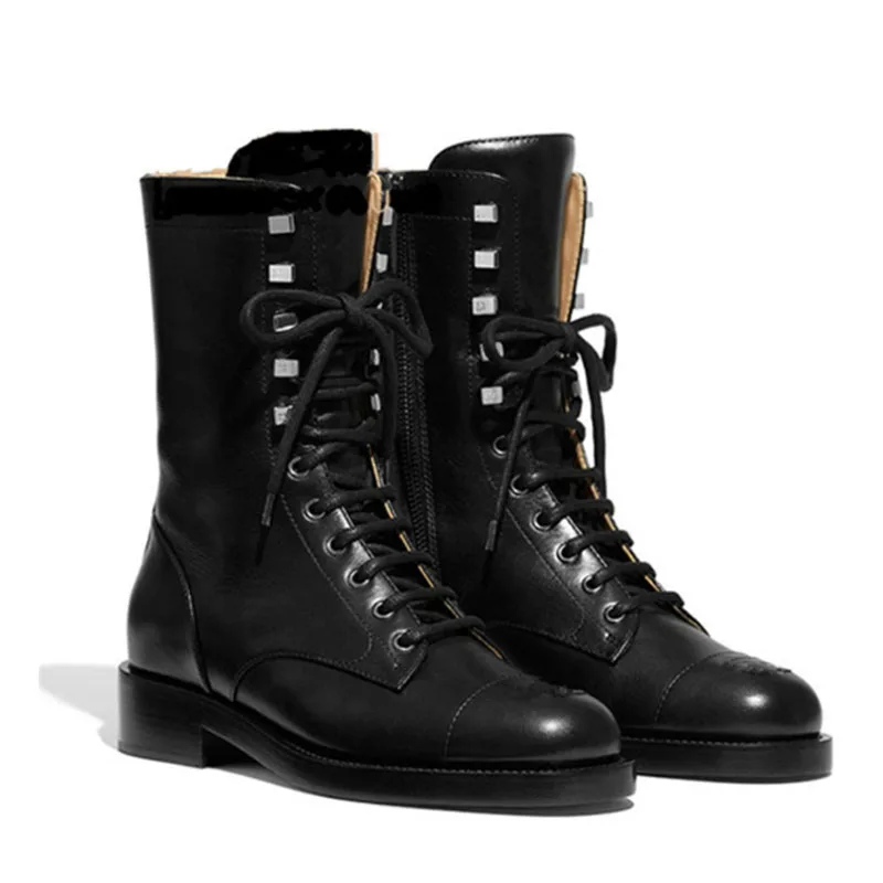 

2019 Women Boots Ladies Shoes Brand Botines Mujer Mortorcycle Boots Cross-tied Boots New Botas Mujer Gladiator Bota Feminina