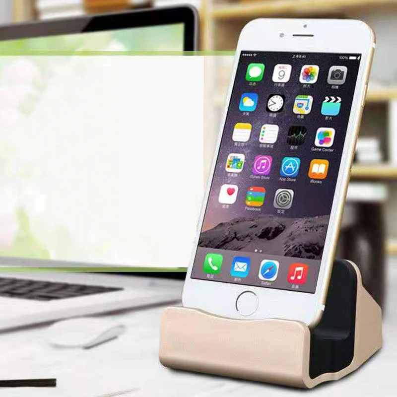 Док-станция для быстрой зарядки телефона USB-кабель передачи данных iPhone Huawei Xiaomi LG