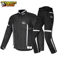 motorcycle jacket men set moto protection windproof waterproof motorbike riding moto jacket pants suit body armor for 4 season