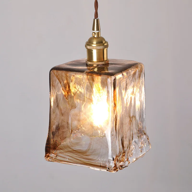 

Американский Скандинавский ретро-светильник в стиле арт-деко из латуни, стеклянная лампа для коридора, гостиной, крыльца, бара, ресторана, б...