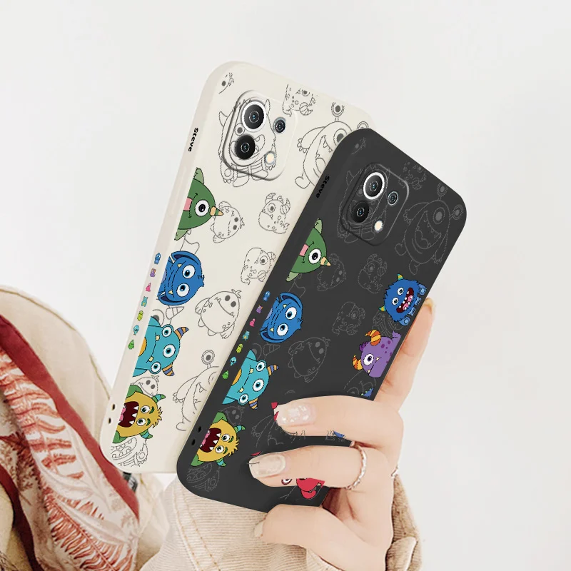 

Funny Monster Case For Xiaomi Mi 11 lite Ultra 11i 10T 9T Pro Lite 10 10S 9 8 lite Pro Poco F2 X2 F3 Pro Soft Phone Cover Case