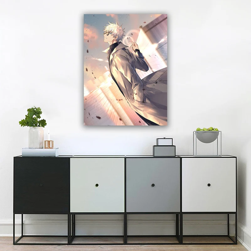

Home Decor Gojo Satoru Canvas Painting HD Print Jujutsu Kaisen Pictures Bedroom Bedside Background Wall Art Modular Anime Poster