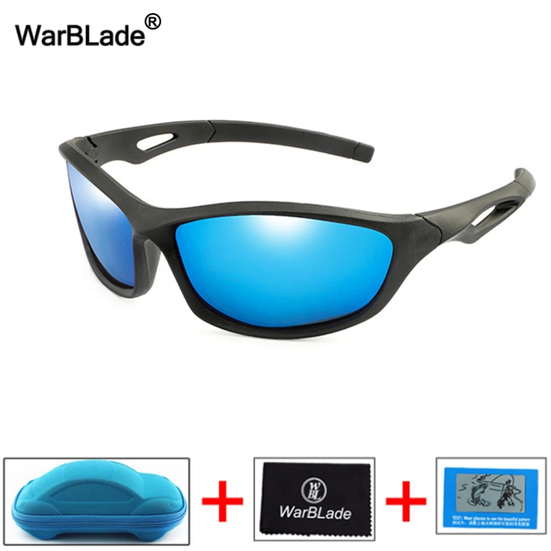 Детские солнцезащитные очки WarBlade UV400 поляризационные силиконовые с коробкой для