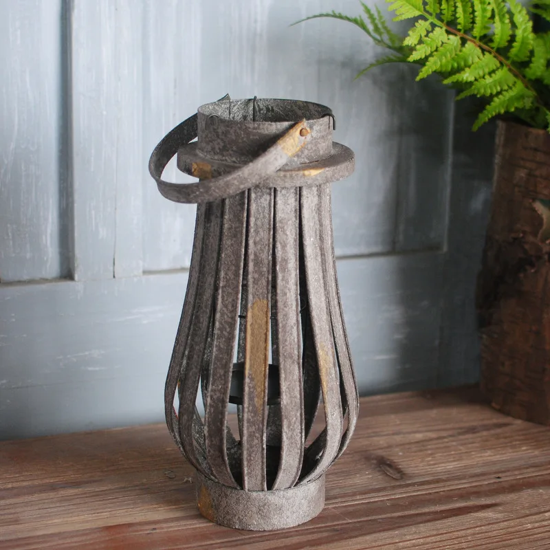 

Rustic Retro Metal Candle Lantern Decorative