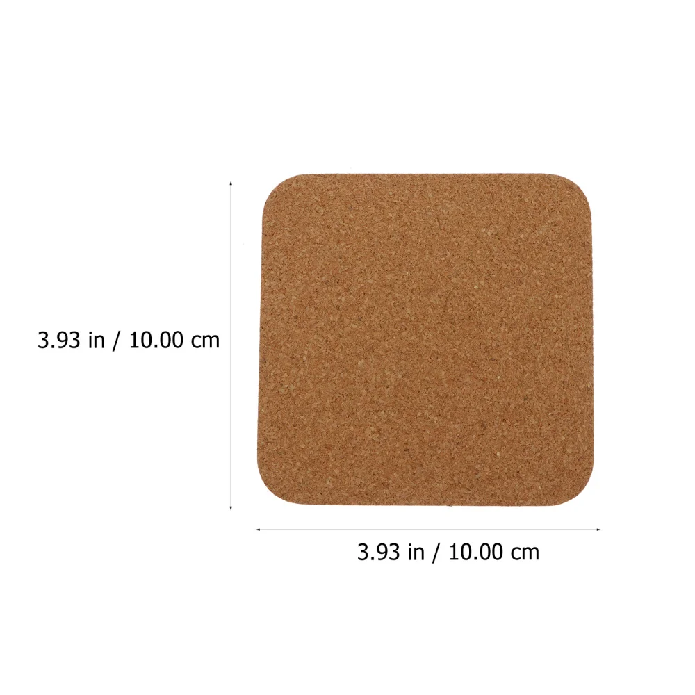 

10pcs Blank Cup Coaster Simple Cup Coaster Office Decorative Cup Mat