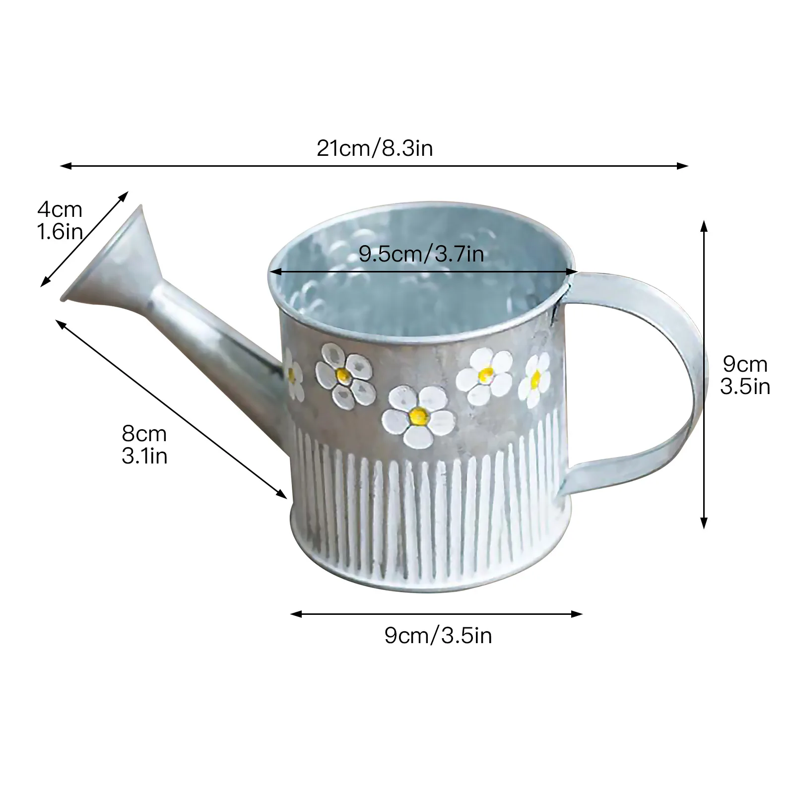 

Planter Flower Pot High Quality 1 Pc Home Decoration Garden Bucket Metal With Handle Retro Planter Pots Flower Bucket