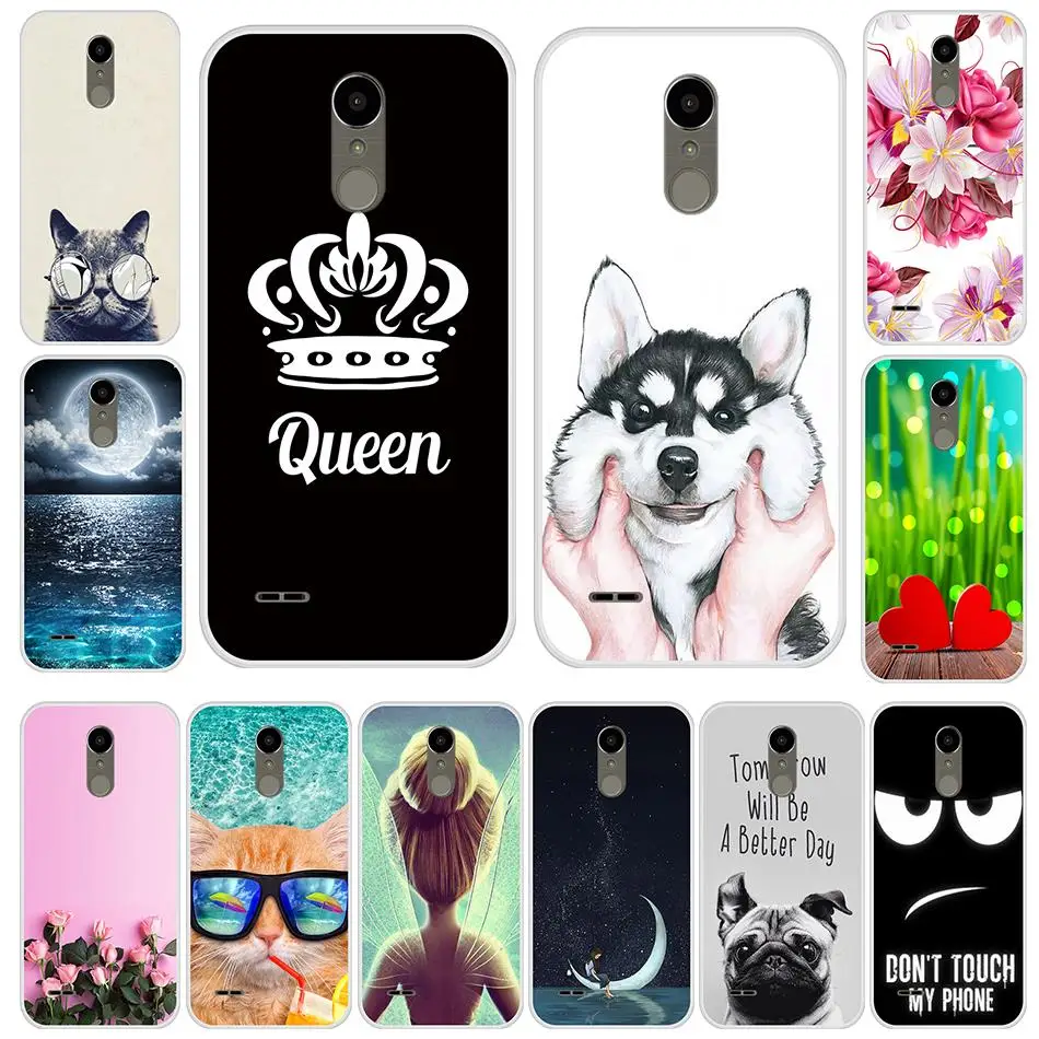 

Silicone Case For LG K10 2017 Soft TPU Cute Pattern Painting Cover For LG K 10 2017 Phone Case